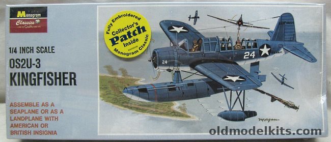 Monogram 1/48 OS2U-3 Kingfisher - RAF or US Navy Land or Floatplane, 85-0135 plastic model kit
